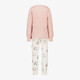 Meisjes pyjama roze wit
