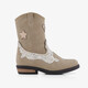 Bleu Box meisjes western boots met glitters beige