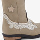 Bleu Box meisjes western boots met glitters beige