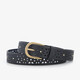 Dames riem met goudkleurige studs zwart
