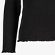 Meisjes shirt met lange mouwen zwart
