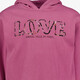 Meisjes hoodie met LOVE opdruk roze