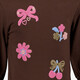 Meisjes sweater jurk bruin