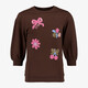 Meisjes sweater jurk bruin