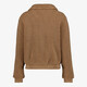 Dames teddy bomber jas bruin