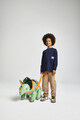 Hoge jongens sneakers bruin zwart