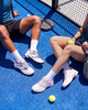 Heren padelschoenen wit blauw