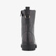 Leren meisjes veterboots zwart