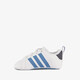 Grand Court Crib baby baby sneakers wit blauw