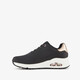Uno-Shimmer Away dames sneakers zwart wit