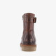 Gevoerde leren heren boots donkerbruin