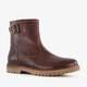 Gevoerde leren heren boots donkerbruin