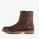 Gevoerde leren heren boots donkerbruin