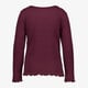 Meisjes shirt met lange mouwen bordeauxrood