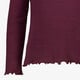 Meisjes shirt met lange mouwen bordeauxrood