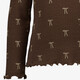 Meisjes shirt met lange mouwen en strikjes