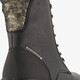 Meisjes veterboots zwart goud