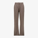 Dames wide leg broek geruit bruin