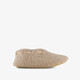 Gevoerde dames teddy sloffen beige