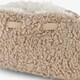 Gevoerde dames teddy sloffen beige