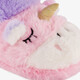 Hoge meisjes pantoffels eenhoorn roze lila