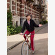 Dames overhemdblouse met strass steentjes roze