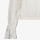 Dames sweater met kanten details wit