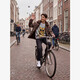 Geruite jongens shacket met teddy kraag bruin