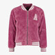 Furry meisjes baseball vest roze