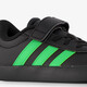 VL Court 3.0 EL leren kinder sneakers zwart groen