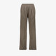 Dames wide leg pantalon met print beige bruin