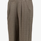 Dames wide leg pantalon met print beige bruin