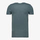 Heren T-shirt blauw-groen katoen ronde hals