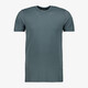 Heren T-shirt blauw-groen katoen ronde hals