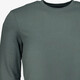 Heren longsleeve shirt groenblauw