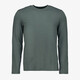 Heren longsleeve shirt groenblauw