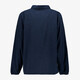 Dames blouse met subtiele glitters donkerblauw