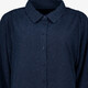 Dames blouse met subtiele glitters donkerblauw