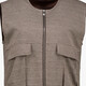 Dames gilet met print beige bruin