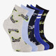 5 paar meisjes sokken met design blauw zwart