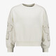 Meisjes sweater met bloem detail ecru