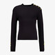 Meisjes top met gouden details zwart