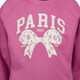 Meisjes sweater met strik opdruk roze
