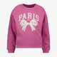 Meisjes sweater met strik opdruk roze