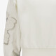 Meisjes sweater met bloem detail ecru