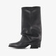 Slouchy dames western laarzen zwart