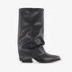 Slouchy dames western laarzen zwart