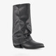 Slouchy dames western laarzen zwart