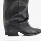 Slouchy dames western laarzen zwart