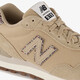 574 suède dames sneakers wit beige